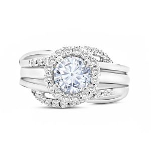 Round Diamond Ring and Ring Guard